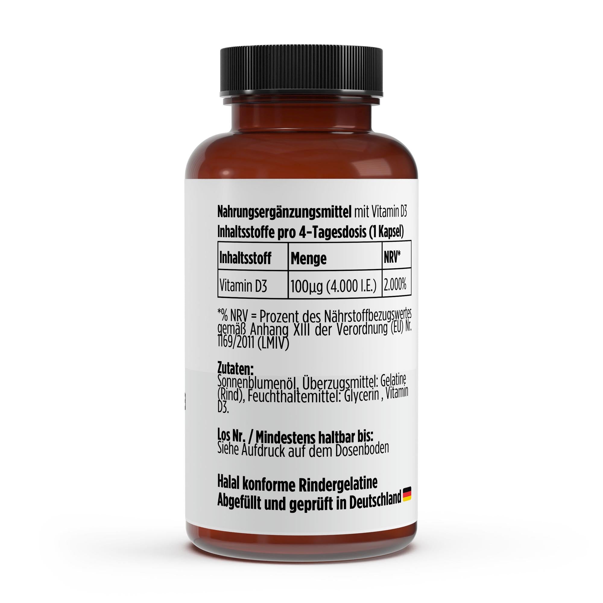 Vitamin D3 4,000 IU - 180 Softgels