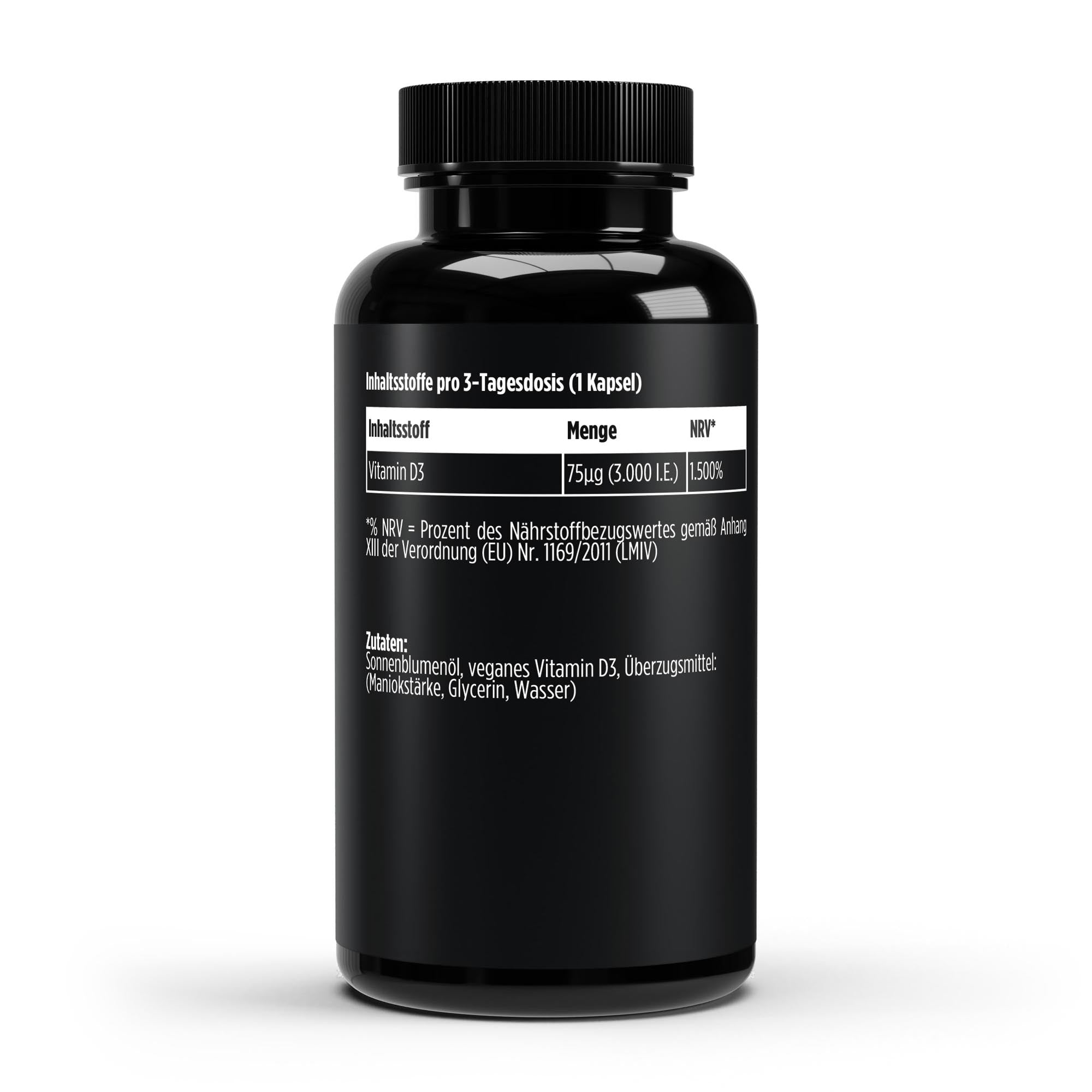 Vitamin D3 3,000 I.U. - 60 vegan softgels
