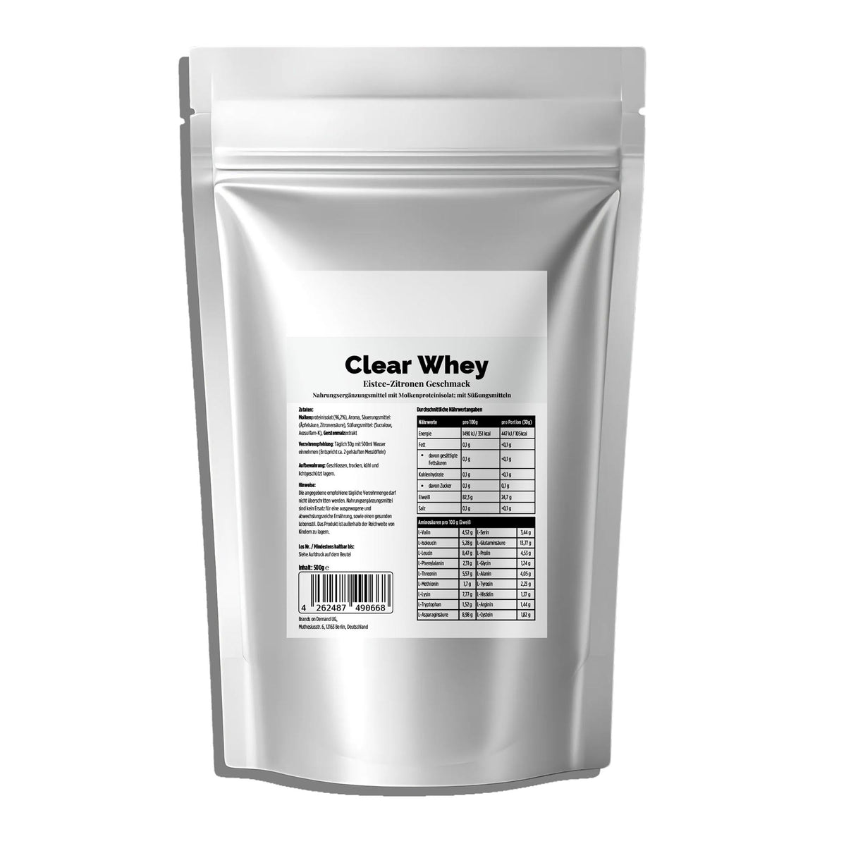 Clear Whey isolat citron-thé glacé | Poudre 500 g, vue du produit