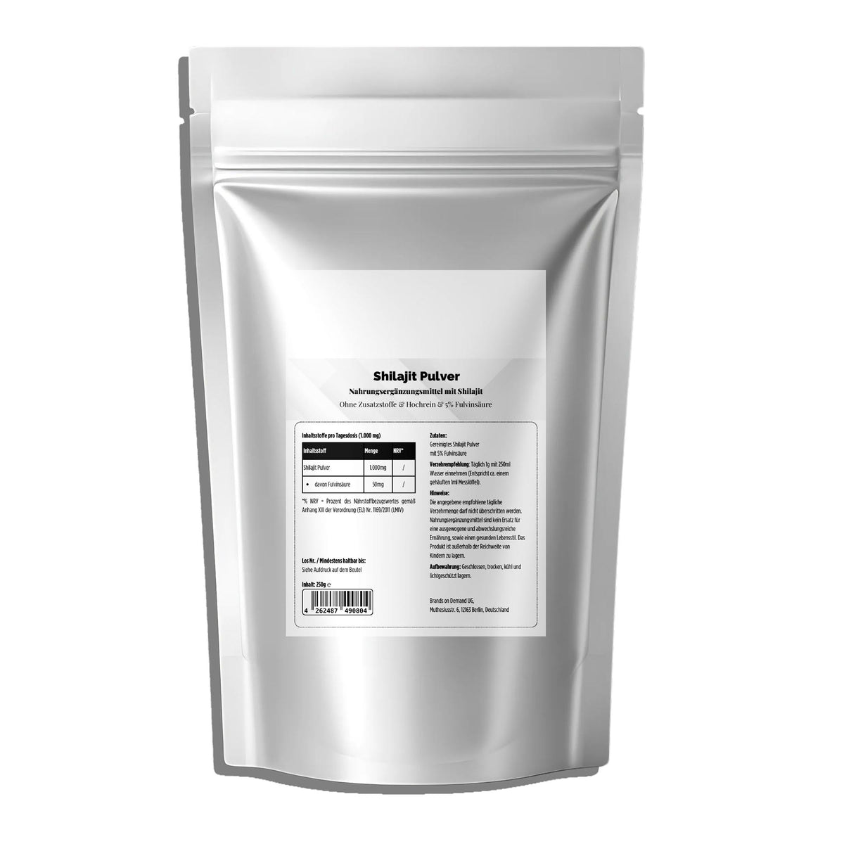 Shilajit 5 % acide fulvique | Poudre 250 g, vue du produit
