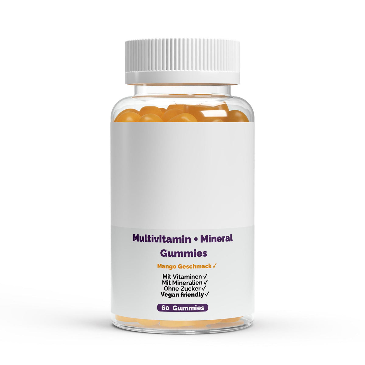 Multivitamines + Minéraux | 60 gummies vegan, vue du produit