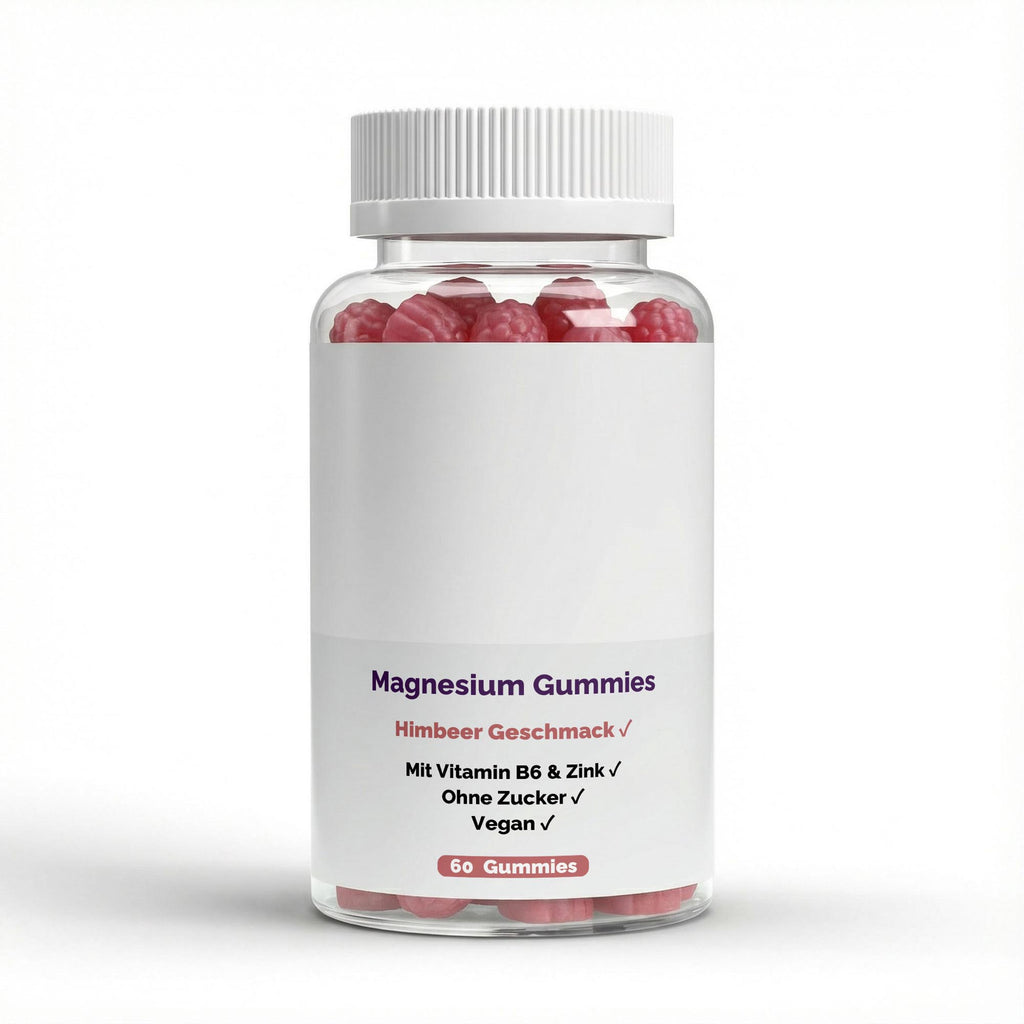 Magnésium + Zinc + Vitamine B6 framboise | 60 gummies vegan, vue du produit