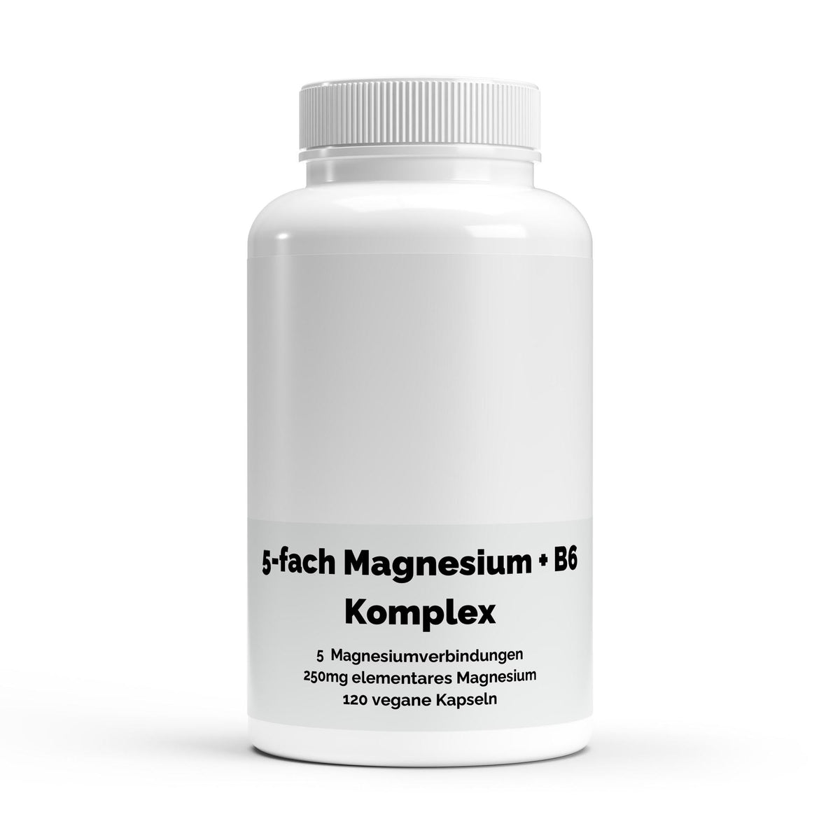 Magnésium complexe 5 sources + Vitamine B6 | 120 gélules vegan, vue du produit