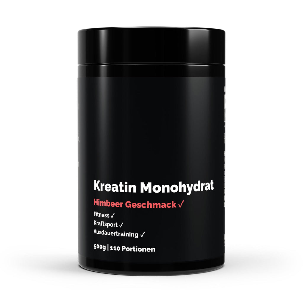 Créatine monohydrate framboise | Poudre 500 g, vue du produit