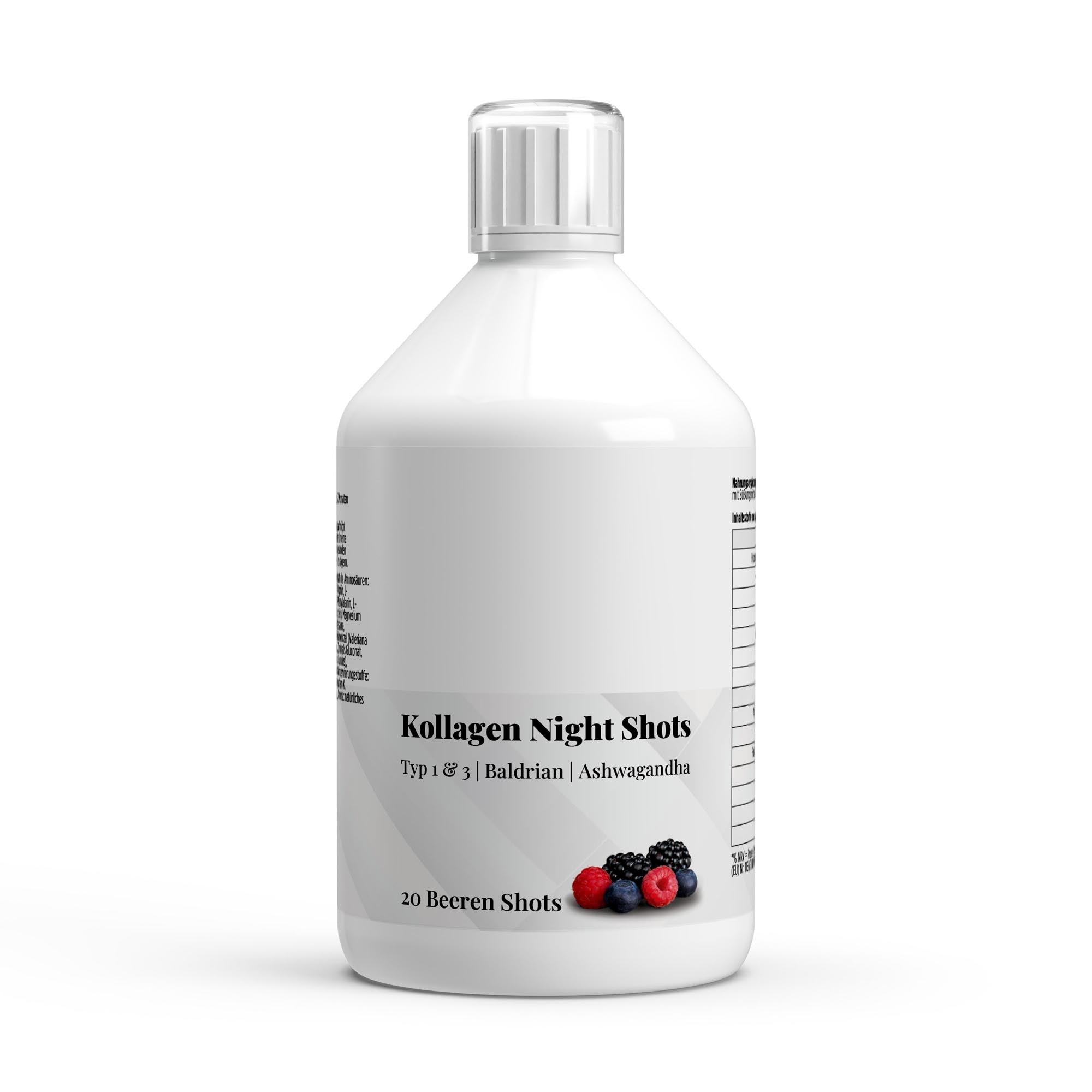 NutriReserve – Collagen Night Plus+ Shots 500 ml | Evening Collagen & Sleep Support