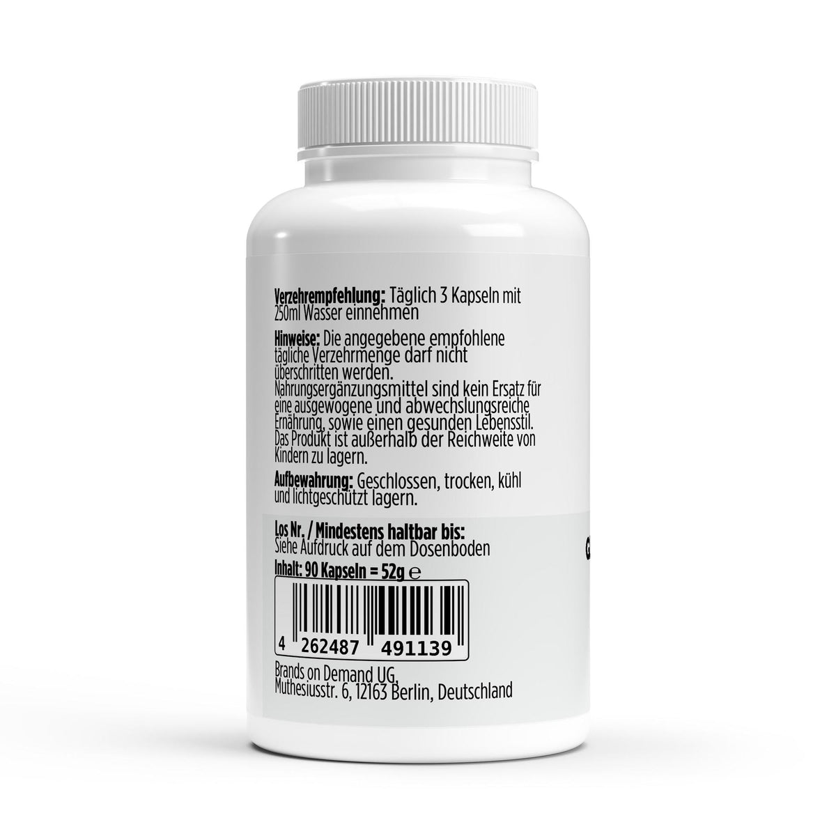 Glucosamine 500 mg | 90 gélules, étiquette et conseils d’utilisation