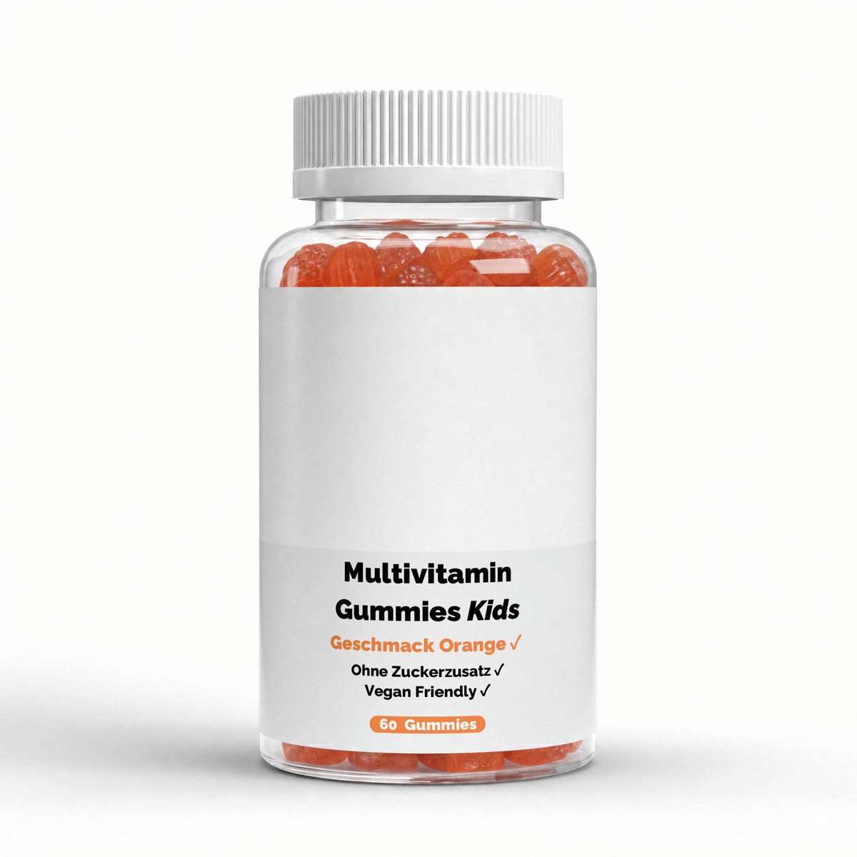 Multivitamines enfants orange | 60 gummies vegan, vue du produit